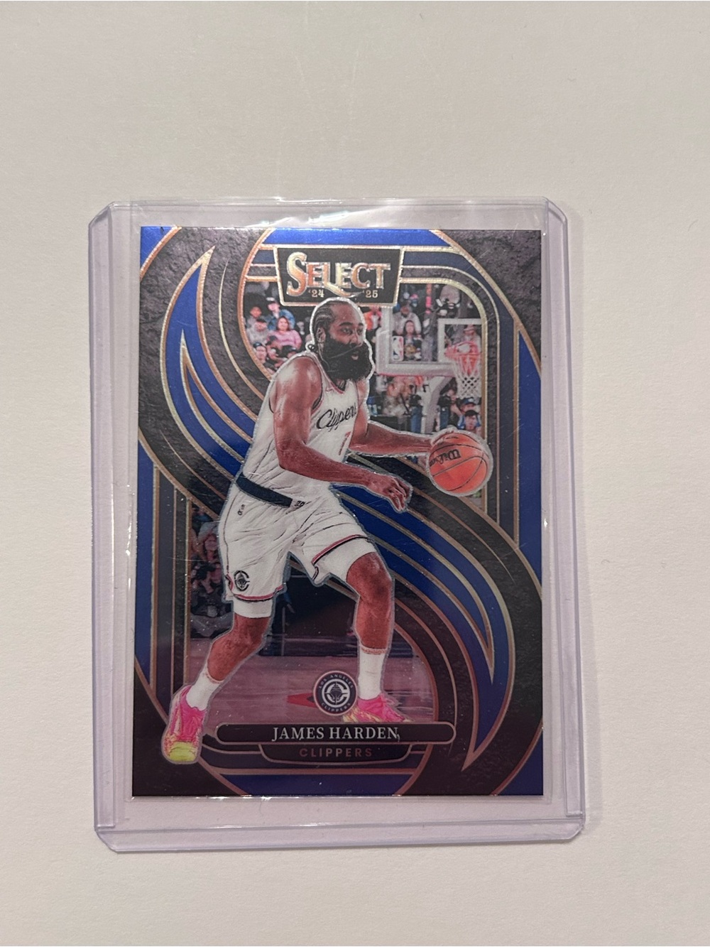 Select James Harden Clippers Basketball Card - Blue & Gold Accents
